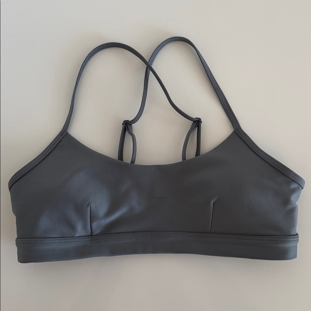 ALO Airlift Intrigue Bra - steel grey, small